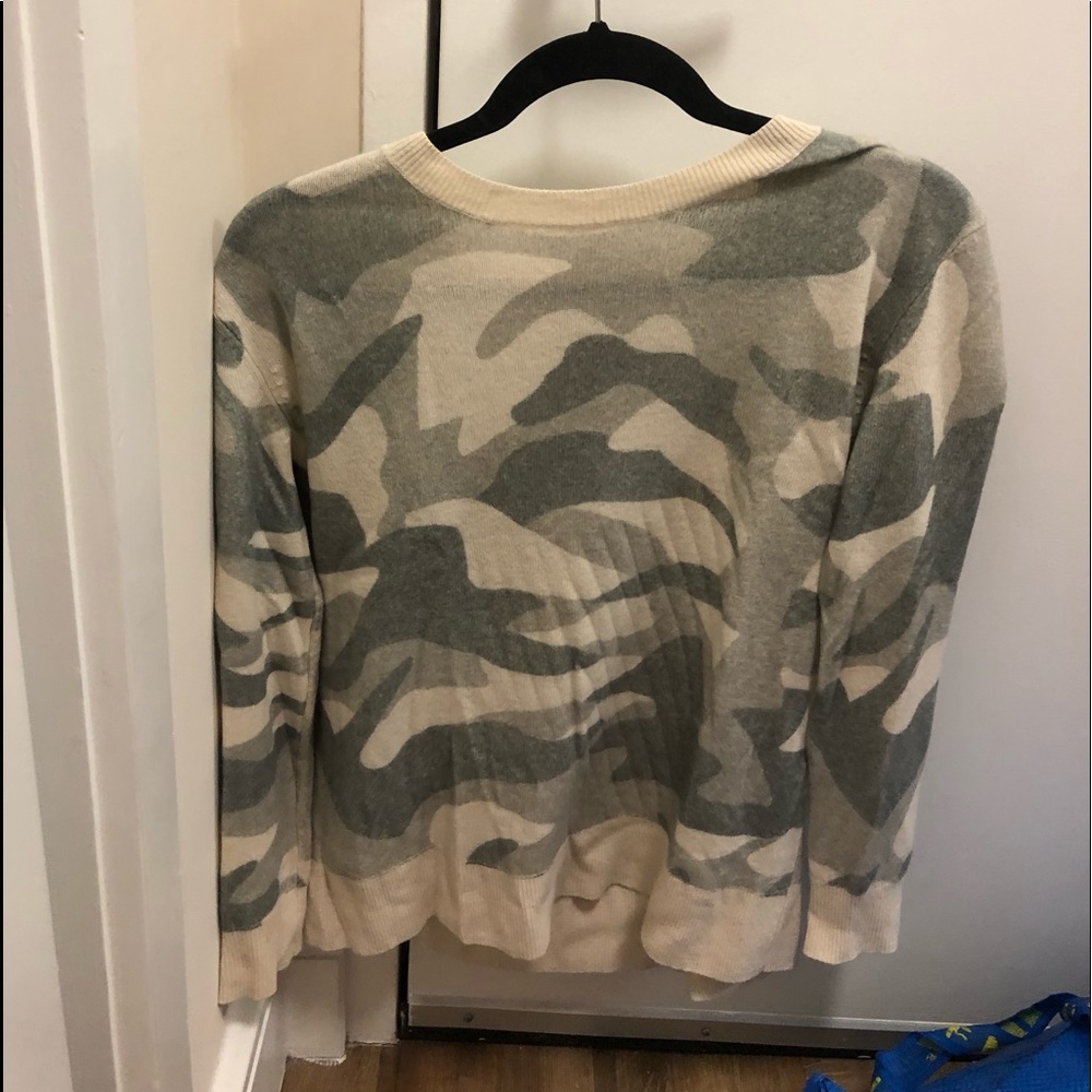Camouflage cashmere sweater